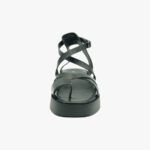 Πλατφόρμες με Χαμηλό Πέλμα & Χιαστί Λουράκια / A6093-black Ανοιχτά Παπούτσια joya.gr